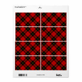 Wallace Tartan Red Black kariert (Vorne)