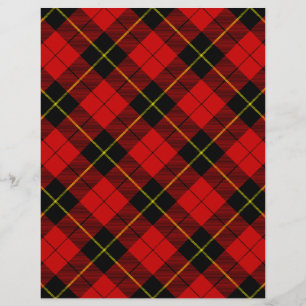 Wallace Tartan Red Black kariert