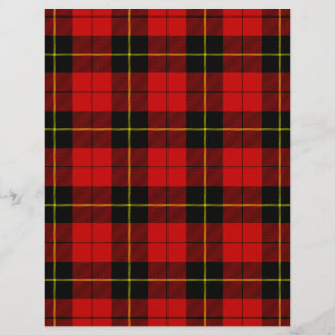 Wallace Tartan Red Black kariert
