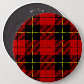 Wallace Tartan Red Black kariert Button (Vorne & Hinten)