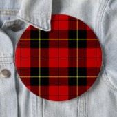 Wallace Tartan Red Black kariert Button (Beispiel)