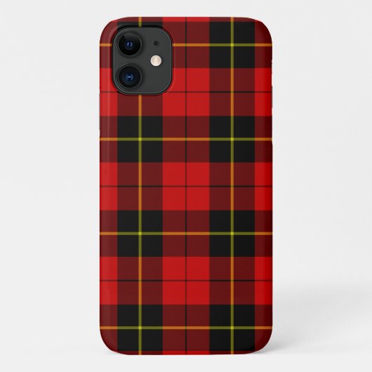 Wallace Tartan Red Black kariert Case-Mate iPhone Hülle (Rückseite)