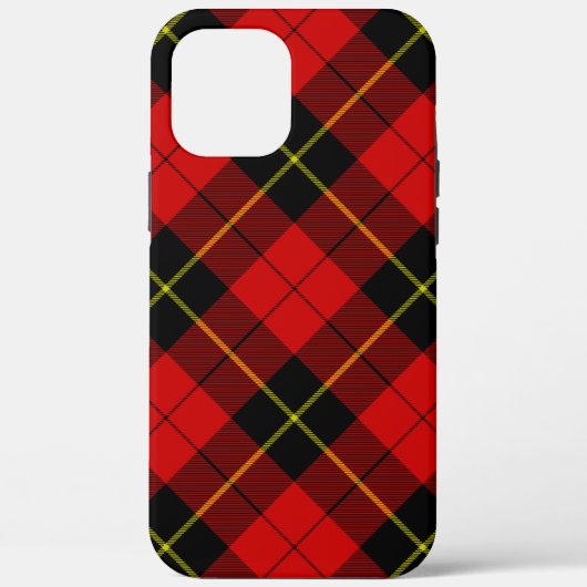 Wallace Tartan Red Black kariert Case-Mate iPhone Hülle (Rückseite)