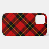 Wallace Tartan Red Black kariert Case-Mate iPhone Hülle (Rückseite (Horizontal))