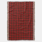 Wallace Tartan Red Black kariert Decke (Vorderseite Vertikal)