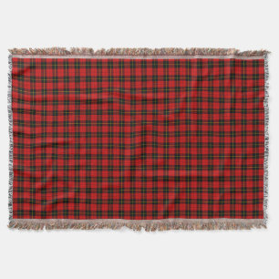 Wallace Tartan Red Black kariert Decke