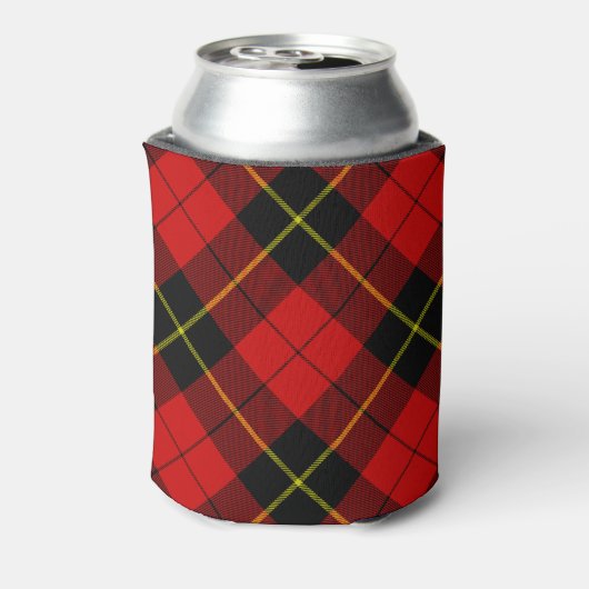 Wallace Tartan Red Black kariert Dosenkühler (Kanne Rückseite)