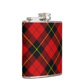 Wallace Tartan Red Black kariert Flachmann (Rechts)
