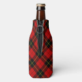 Wallace Tartan Red Black kariert Flaschenkühler (Flasche Rückseite)