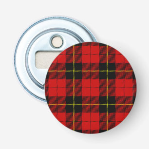 Wallace Tartan Red Black kariert Flaschenöffner