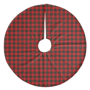 Wallace Tartan Red Black kariert Fleece Weihnachtsbaumdecke