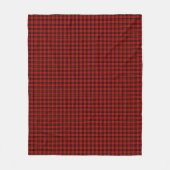 Wallace Tartan Red Black kariert Fleecedecke (Vorderseite)