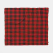 Wallace Tartan Red Black kariert Fleecedecke (Vorderseite (Horizontal))