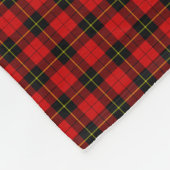 Wallace Tartan Red Black kariert Fleecedecke (Ecke)