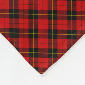Wallace Tartan Red Black kariert Fleecedecke (Ecke)