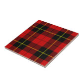 Wallace Tartan Red Black kariert Fliese (Seite)