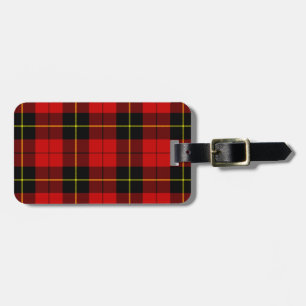 Wallace Tartan Red Black kariert Gepäckanhänger