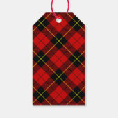 Wallace Tartan Red Black kariert Geschenkanhänger (Rückseite)