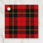 Wallace Tartan Red Black kariert Geschenkanhänger (Vorderseite)