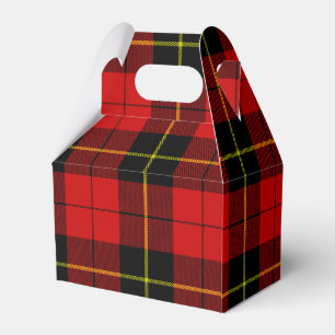 Wallace Tartan Red Black kariert Geschenkschachtel