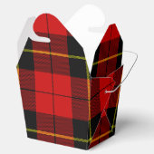 Wallace Tartan Red Black kariert Geschenkschachtel (Geöffnet)