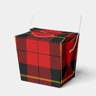 Wallace Tartan Red Black kariert Geschenkschachtel