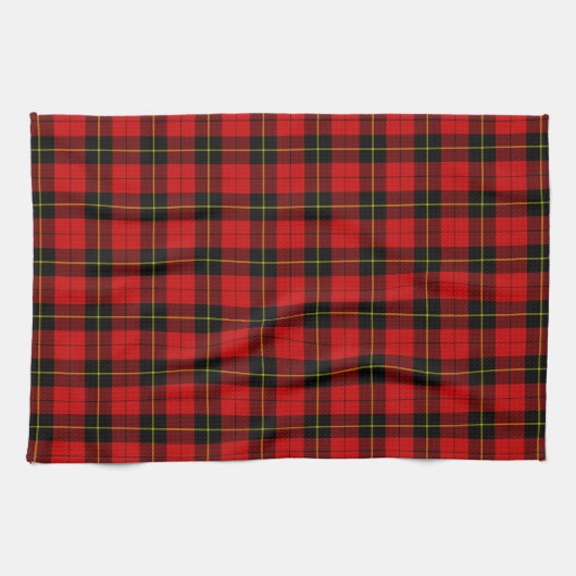 Wallace Tartan Red Black kariert Geschirrtuch (Horizontal)