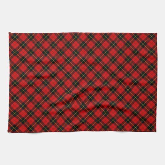 Wallace Tartan Red Black kariert Geschirrtuch (Horizontal)