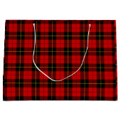 Wallace Tartan Red Black kariert Große Geschenktüte (Vorderseite)