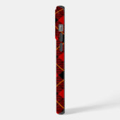 Wallace Tartan Red Black kariert iPhone Hülle (Linke Seite)