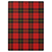 Wallace Tartan Red Black kariert Klemmbrett (Rückseite)