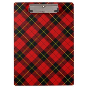 Wallace Tartan Red Black kariert Klemmbrett