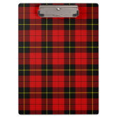 Wallace Tartan Red Black kariert Klemmbrett (Vorderseite)