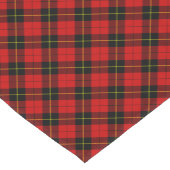 Wallace Tartan Red Black kariert Kurzer Tischläufer (Ecke)