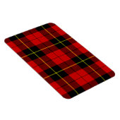 Wallace Tartan Red Black kariert Magnet (Rechte Seite)