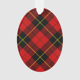 Wallace Tartan Red Black kariert Ornament