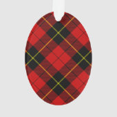 Wallace Tartan Red Black kariert Ornament (Rückseite)