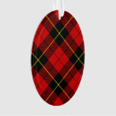 Wallace Tartan Red Black kariert Ornament (Vorderseite)