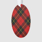 Wallace Tartan Red Black kariert Ornament (Vorderseite)