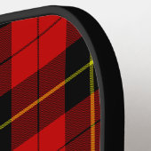 Wallace Tartan Red Black kariert Pickleball Schläger (Linke Seite)