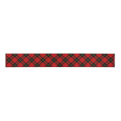 Wallace Tartan Red Black kariert Ripsband (Vorderseite)