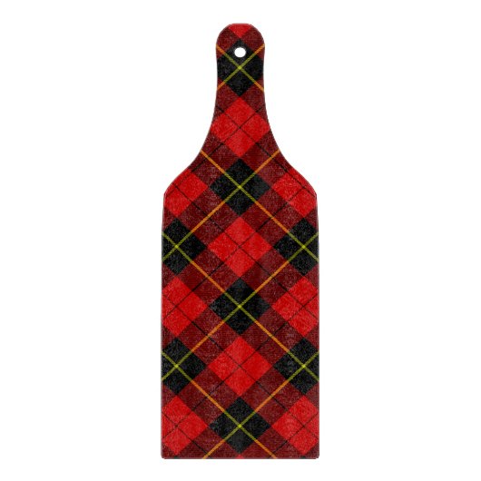 Wallace Tartan Red Black kariert Schneidebrett (Vorderseite)