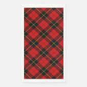 Wallace Tartan Red Black kariert Serviette (Vorderseite)