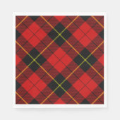Wallace Tartan Red Black kariert Serviette (Vorderseite)