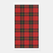 Wallace Tartan Red Black kariert Serviette (Vorderseite)