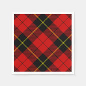 Wallace Tartan Red Black kariert Serviette (Vorderseite)