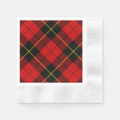 Wallace Tartan Red Black kariert Serviette (Vorderseite)