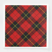 Wallace Tartan Red Black kariert Serviette (Vorderseite)