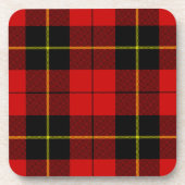 Wallace Tartan Red Black kariert Untersetzer (Vorderseite)