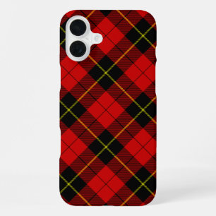 Wallace-Tartan rot-schwarz kariert iPhone 16 Plus Hülle